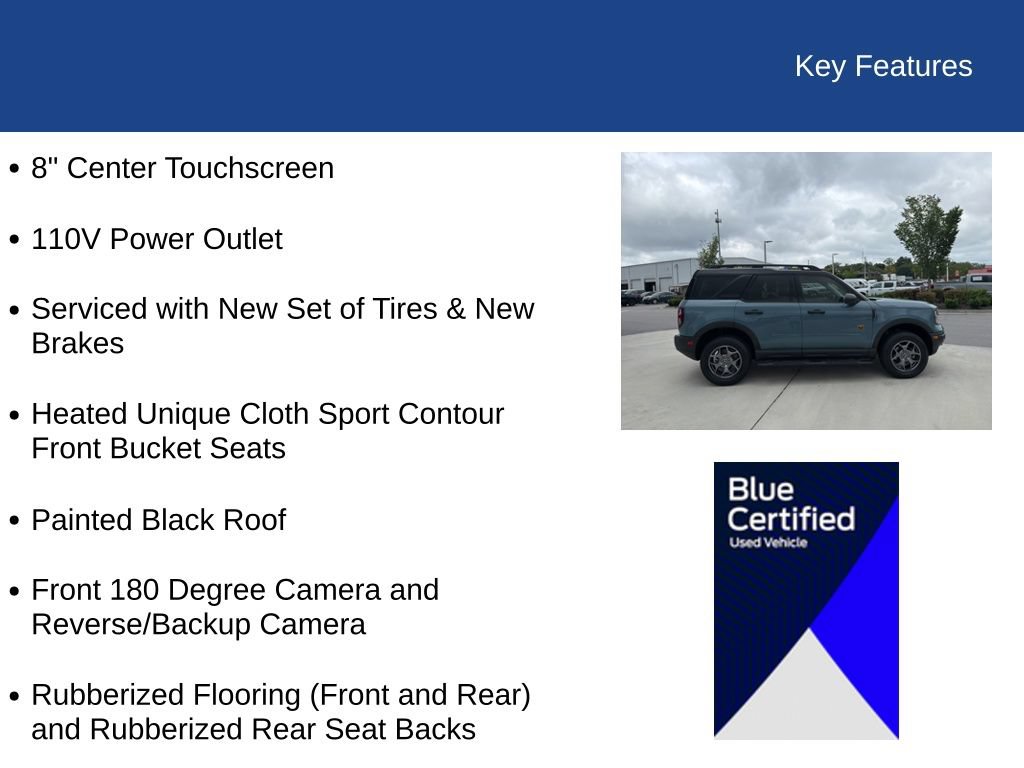 Certified 2023 Ford Bronco Sport Badlands AWD/4WD image 31