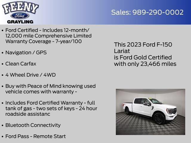 Certified 2023 Ford F150 Lariat w/ Equipment Group 502A High AWD/4WD image 5