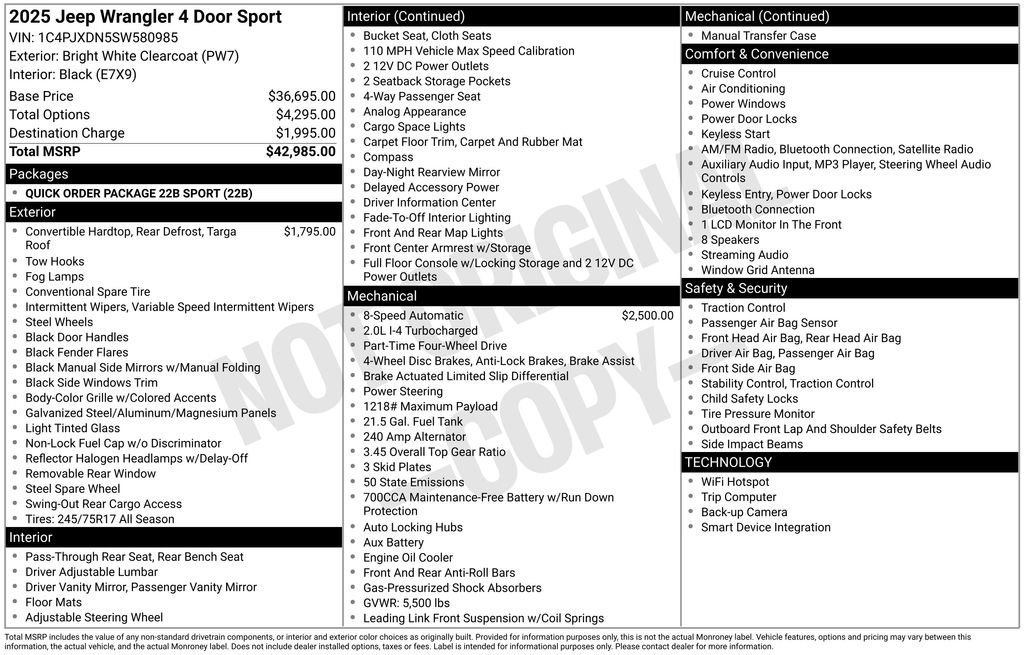 Used 2025 Jeep Wrangler Sport image 32