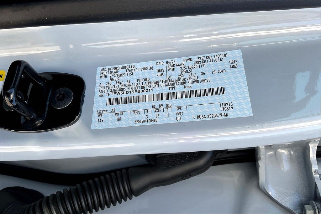Certified 2025 Ford F150 Lariat w/ Equipment Group 501A Mid AWD/4WD image 20