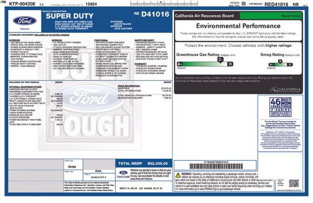 Certified 2024 Ford F250 King Ranch w/ FX4 Off-Road Package AWD/4WD image 37