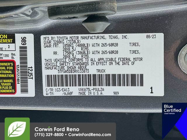 Used 2024 Toyota Tundra Limited w/ TRD Off-Road Package AWD/4WD image 36