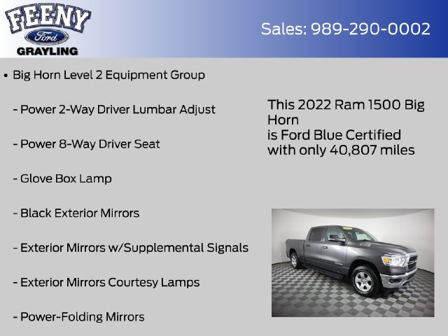 Used 2022 RAM 1500 Big Horn AWD/4WD image 20
