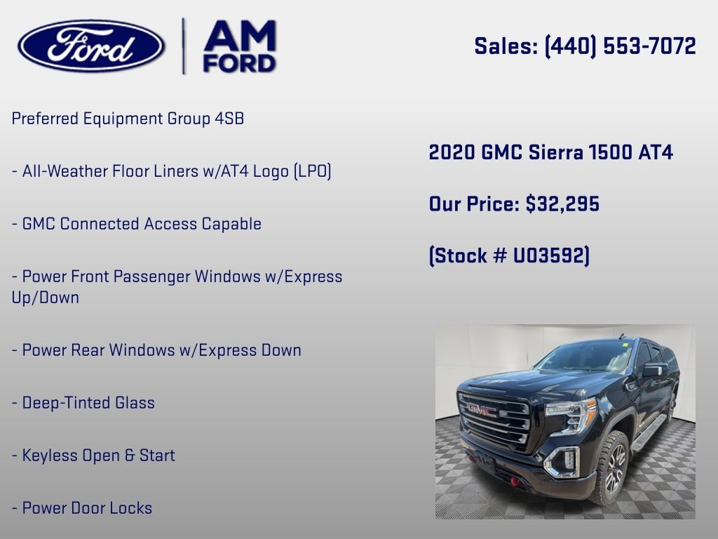 Used 2020 GMC Sierra 1500 AT4 w/ AT4 Premium Package AWD/4WD image 6