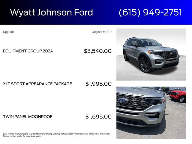 Certified 2024 Ford Explorer XLT w/ Equipment Group 202A AWD/4WD image 5