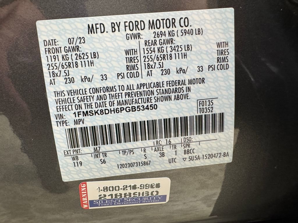 Certified 2023 Ford Explorer XLT w/ Equipment Group 202A AWD/4WD image 34