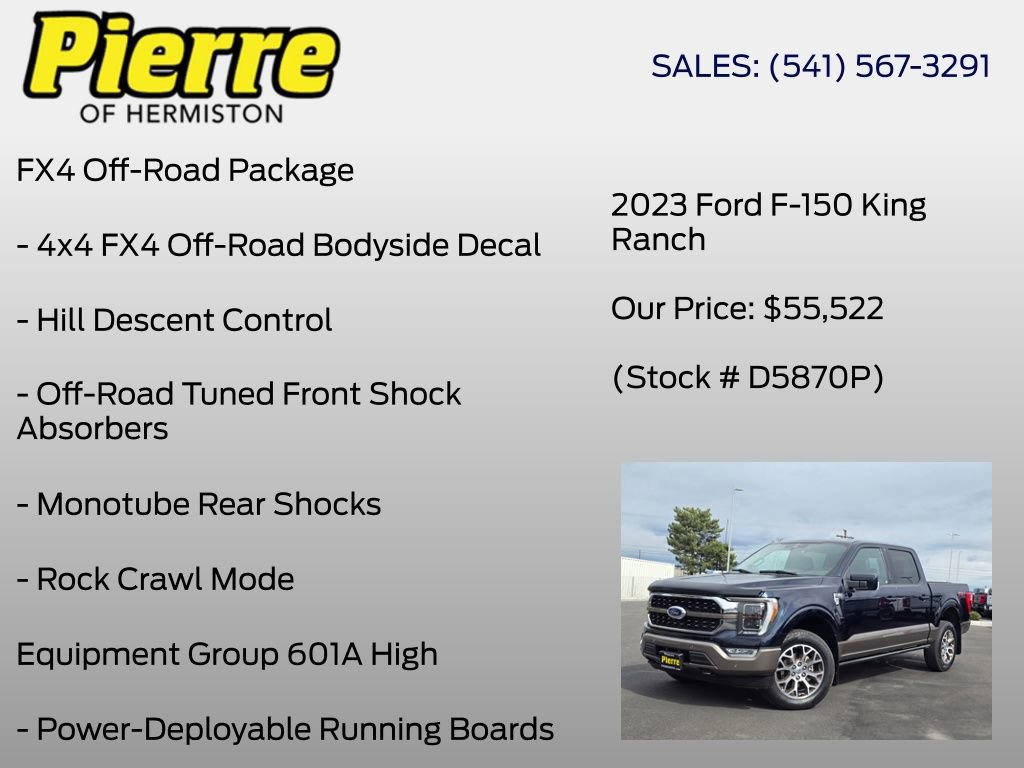 Certified 2023 Ford F150 King Ranch w/ FX4 Off-Road Package image 8