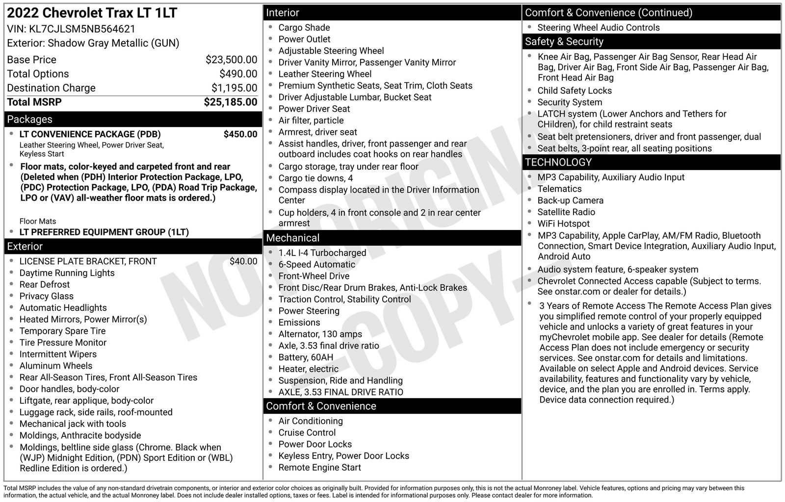 Used 2022 Chevrolet Trax LT w/ LT Convenience Package FWD image 4