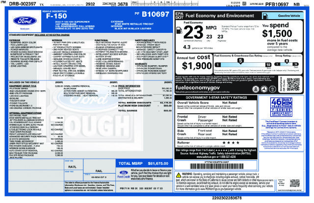 Certified 2023 Ford F150 4x4 SuperCrew Hybrid image 15