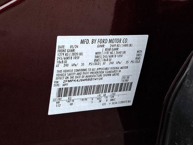 Certified 2024 Ford Edge SEL w/ Convenience Package AWD/4WD image 28
