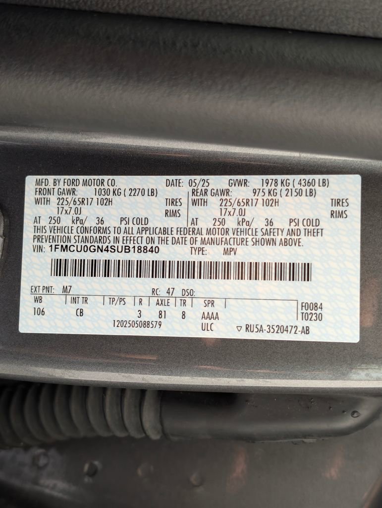 Certified 2025 Ford Escape Active FWD image 27