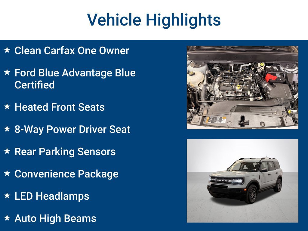 Certified 2024 Ford Bronco Sport Big Bend w/ Convenience Package AWD/4WD image 3