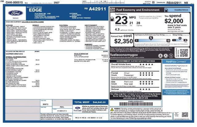 Certified 2024 Ford Edge SEL w/ Convenience Package AWD/4WD image 27