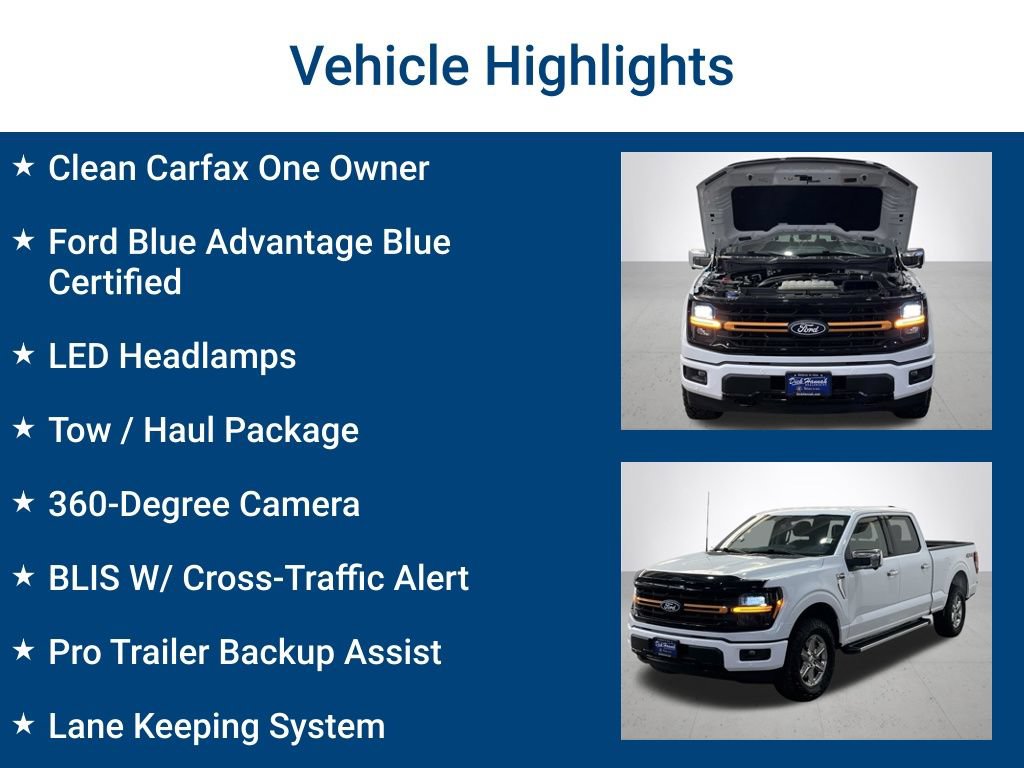Certified 2025 Ford F150 XLT w/ Equipment Group 302A MID AWD/4WD image 3
