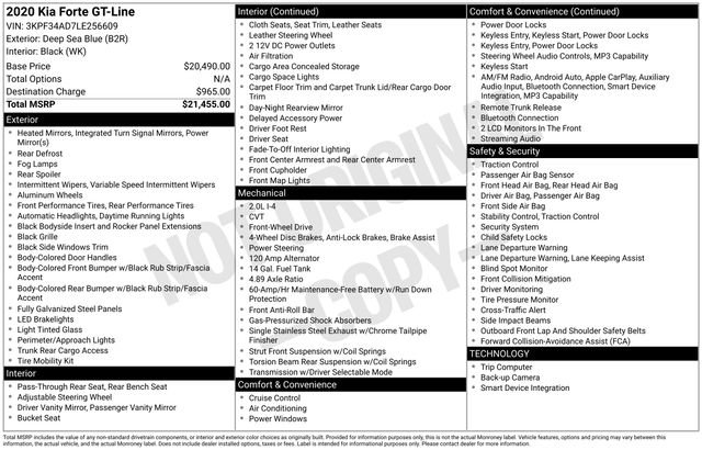 Used 2020 Kia Forte GT-Line image 56