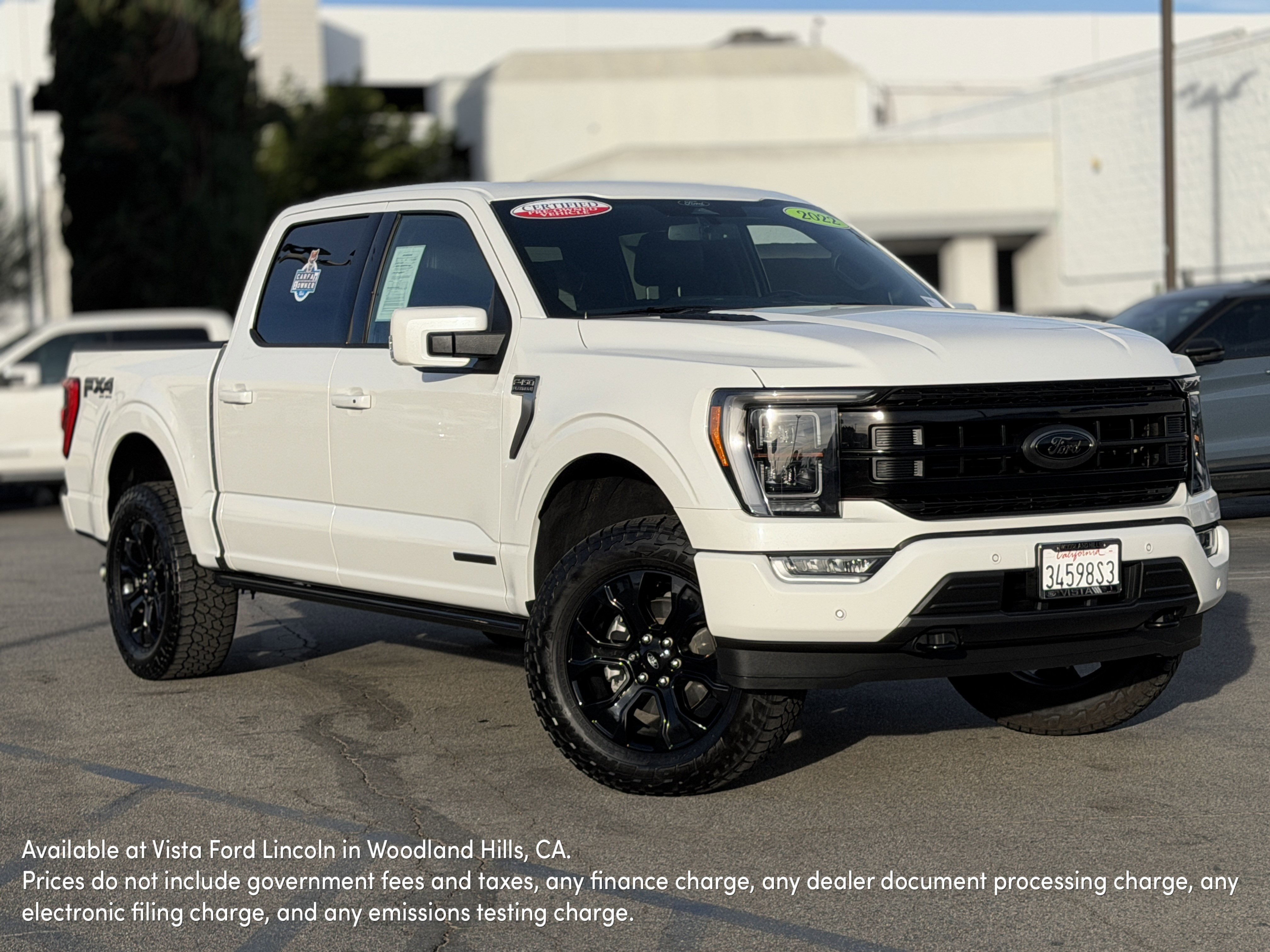 Certified 2022 Ford F150 Platinum w/ Max Trailer Tow Package image 1