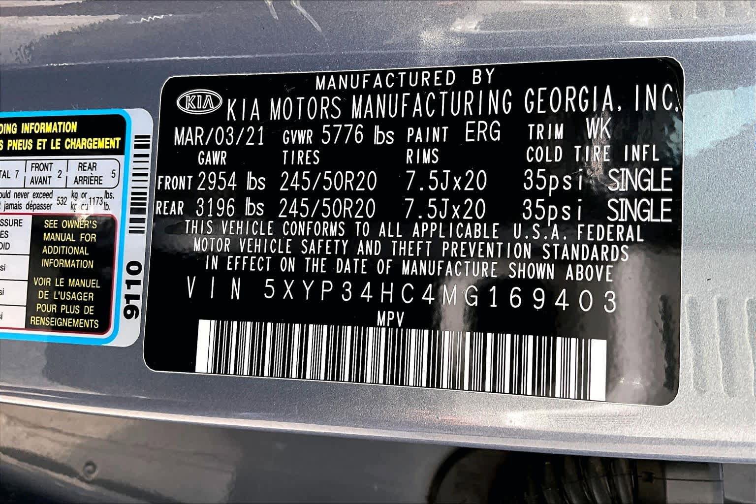 Used 2021 Kia Telluride EX w/ EX Premium Package FWD image 34