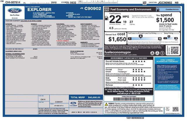 Certified 2018 Ford Explorer Limited image 8