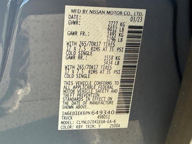 Used 2023 Nissan Frontier PRO-4X w/ Pro-4X Premium Package image 27