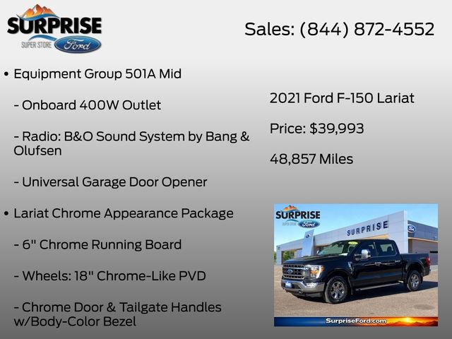 Certified 2021 Ford F150 Lariat AWD/4WD image 7