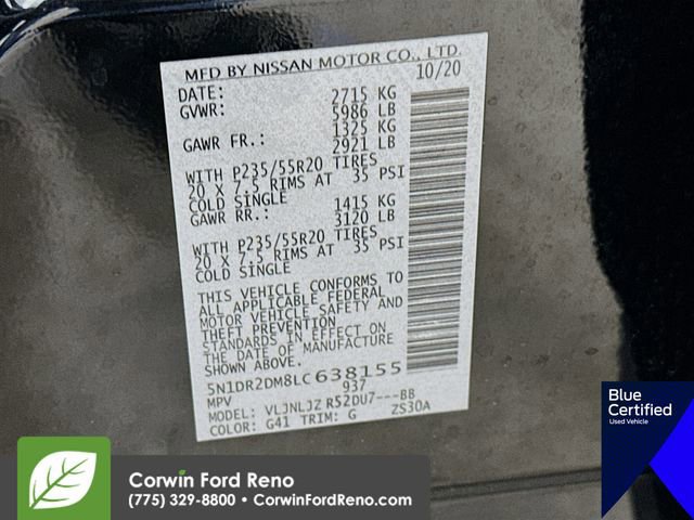 Used 2020 Nissan Pathfinder Platinum image 38