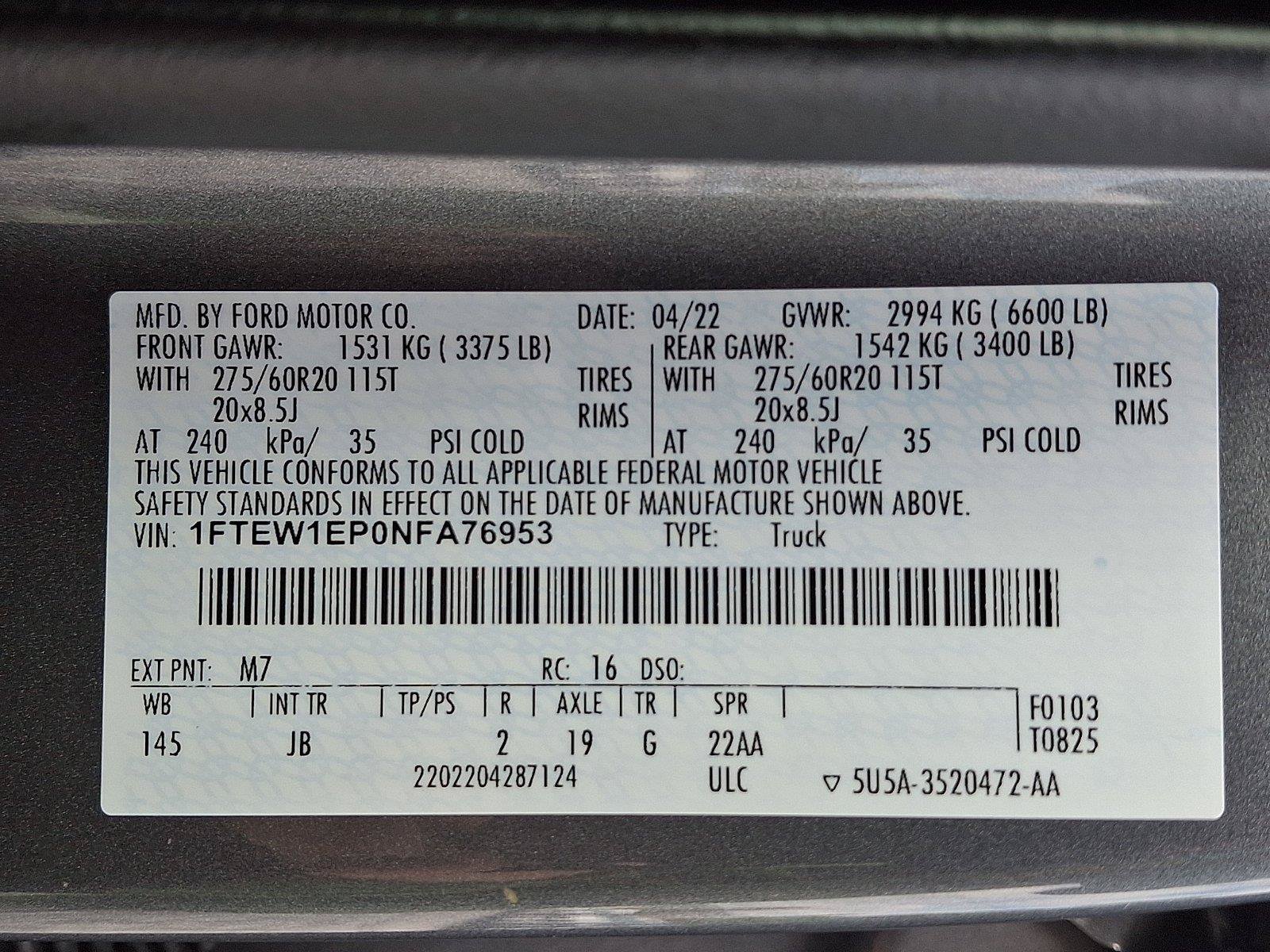 Certified 2022 Ford F150 XL w/ STX Appearance Package AWD/4WD image 25