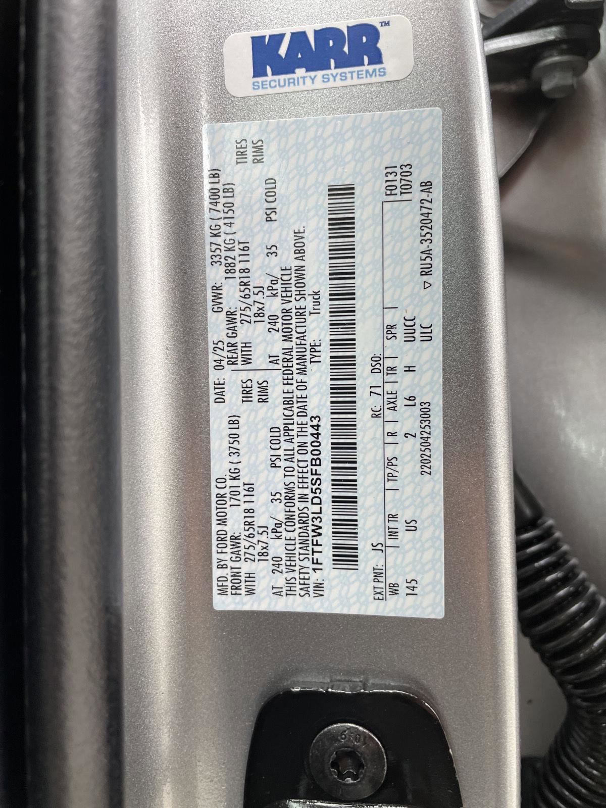 Certified 2025 Ford F150 XLT w/ Equipment Group 301A Standard AWD/4WD image 31