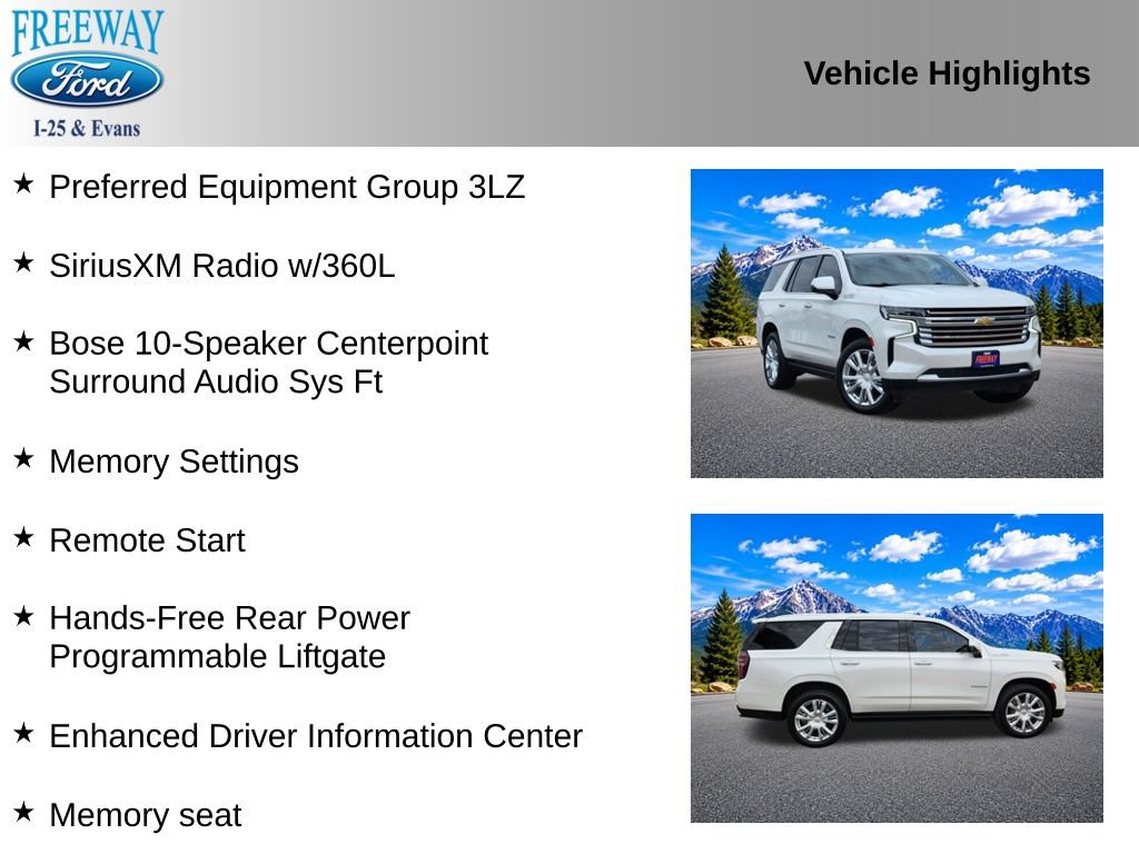Used 2022 Chevrolet Tahoe High Country AWD/4WD image 3