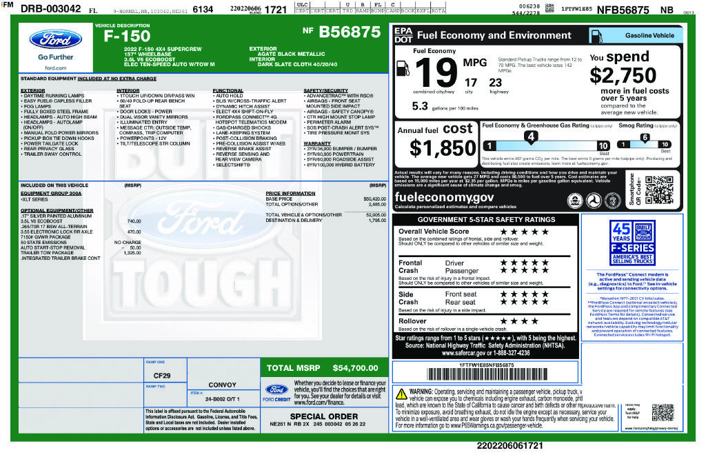 Certified 2022 Ford F150 XLT w/ Trailer Tow Package AWD/4WD image 5