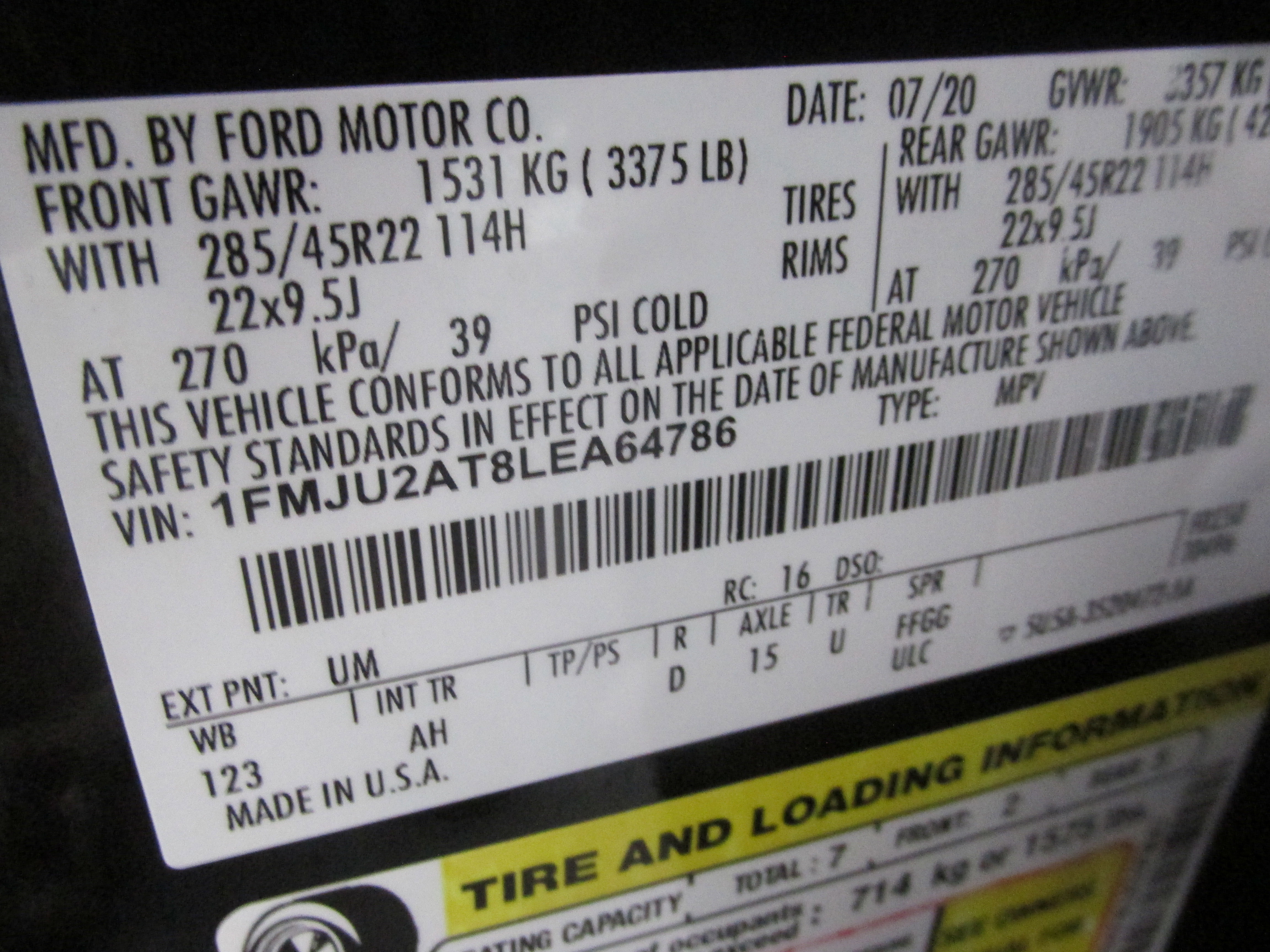 Certified 2020 Ford Expedition Limited w/ Equipment Group 303A image 49