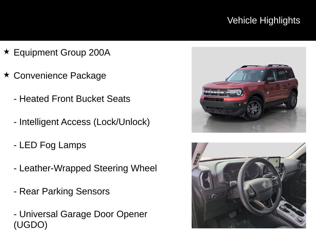 Certified 2023 Ford Bronco Sport Big Bend w/ Convenience Package image 6