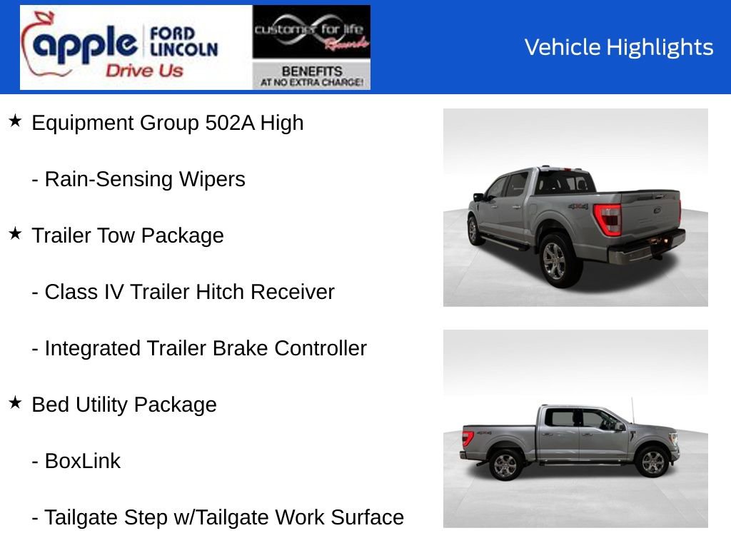 Certified 2022 Ford F150 Lariat w/ Equipment Group 502A High image 15