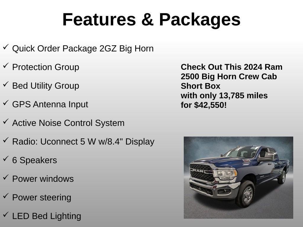 Used 2024 RAM 2500 Big Horn w/ Bed Utility Group image 7