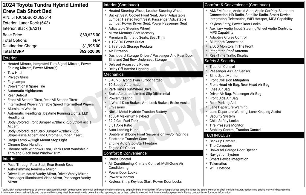 Used 2024 Toyota Tundra Limited AWD/4WD image 26