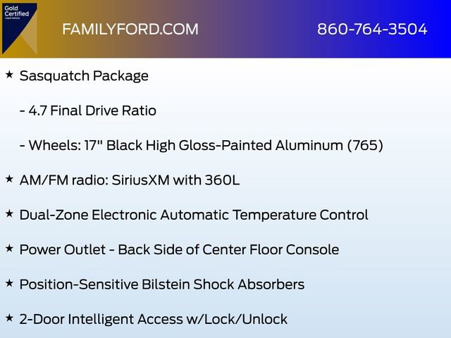 Certified 2024 Ford Bronco Black Diamond w/ Sasquatch Package AWD/4WD image 16