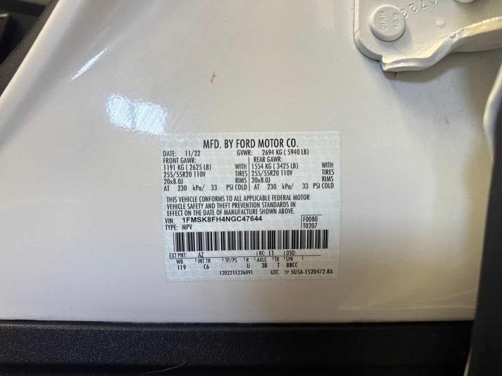 Certified 2022 Ford Explorer Limited w/ Limited Technology Package image 32