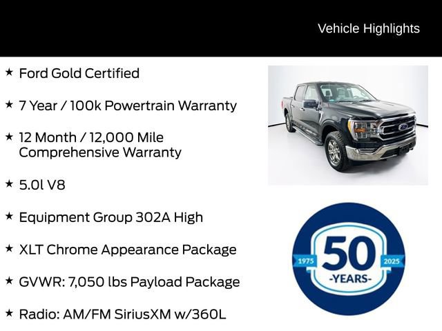 Certified 2022 Ford F150 XLT w/ Equipment Group 302A High image 10