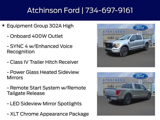 Certified 2023 Ford F150 XLT w/ Equipment Group 302A High image 12