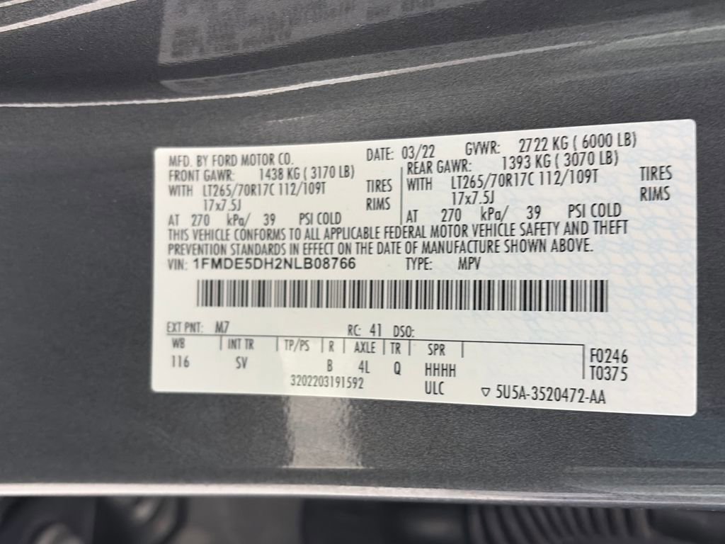 Certified 2022 Ford Bronco Black Diamond image 9