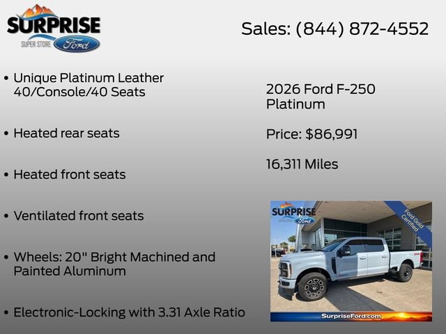 Certified 2026 Ford F250 Platinum AWD/4WD image 30