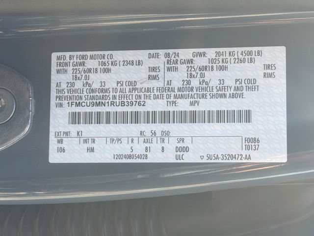Certified 2024 Ford Escape ST-Line w/ Tech Pack #1 AWD/4WD image 23