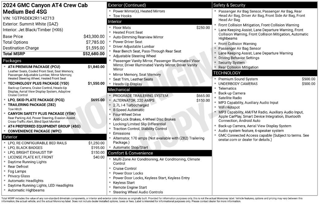 Used 2024 GMC Canyon AT4 w/ AT4 Premium Package AWD/4WD image 7