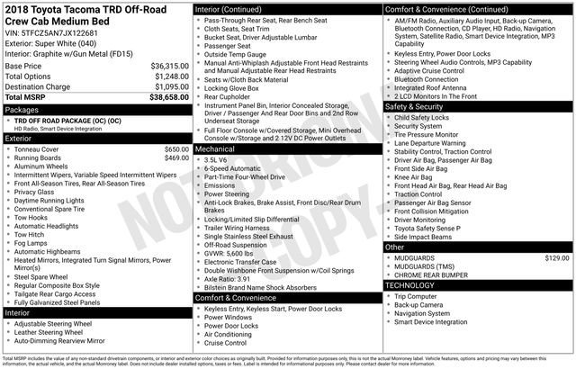 Used 2018 Toyota Tacoma TRD Off-Road image 5