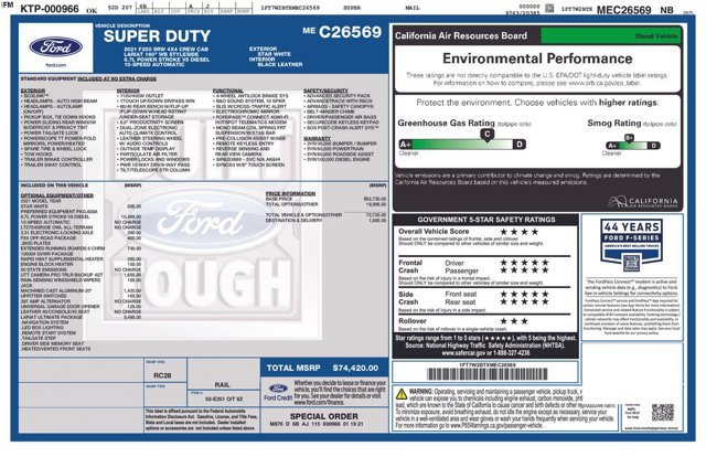 Certified 2021 Ford F250 Lariat w/ Lariat Ultimate Package AWD/4WD image 34