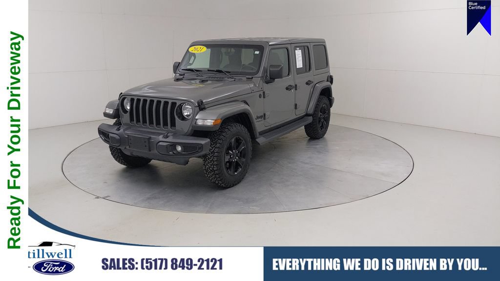 Used 2021 Jeep Wrangler Unlimited Sahara AWD/4WD image 1