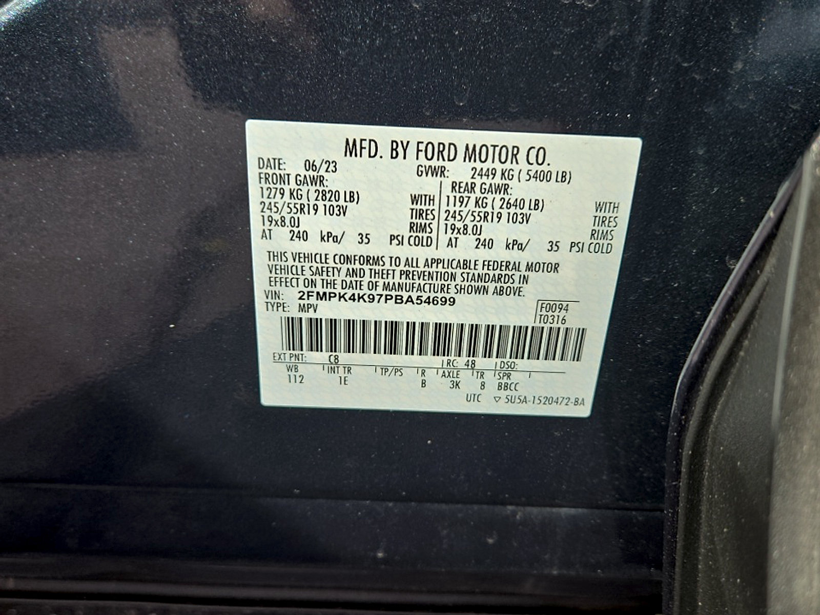 Certified 2023 Ford Edge Titanium w/ Equipment Group 301A AWD/4WD image 25