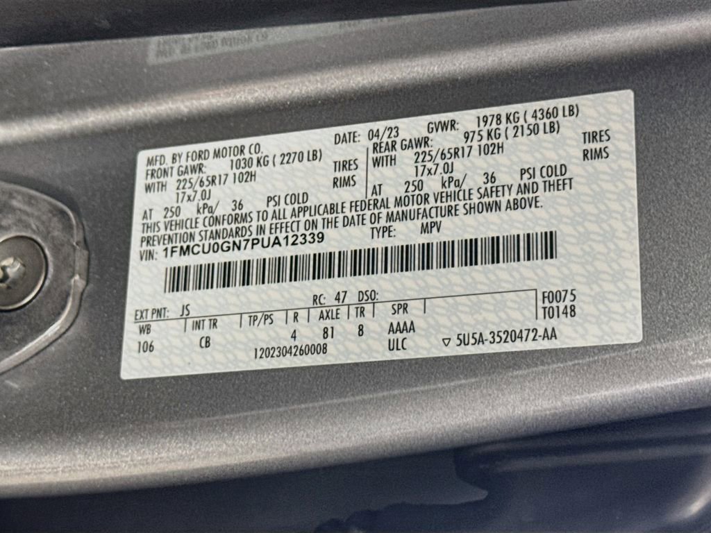 Certified 2023 Ford Escape Active w/ Tech Pack #2 FWD image 33