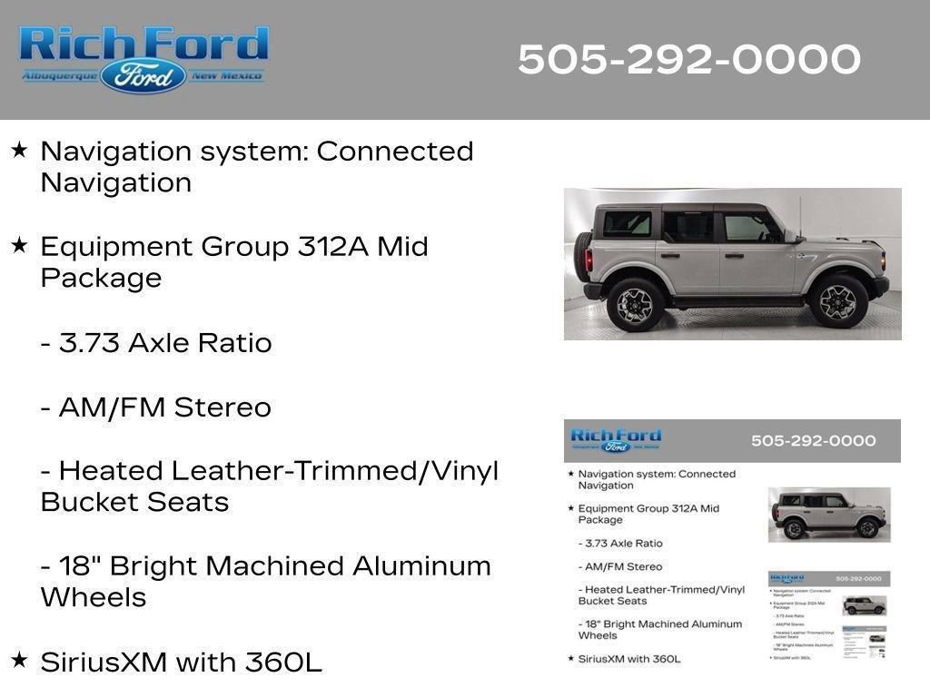 Certified 2026 Ford Bronco Outer Banks AWD/4WD image 12