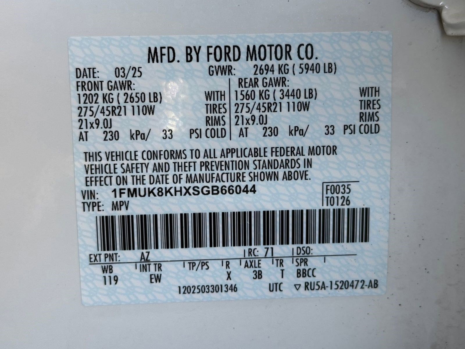 Certified 2025 Ford Explorer ST-Line w/ ST-Line Street Pack AWD/4WD image 21