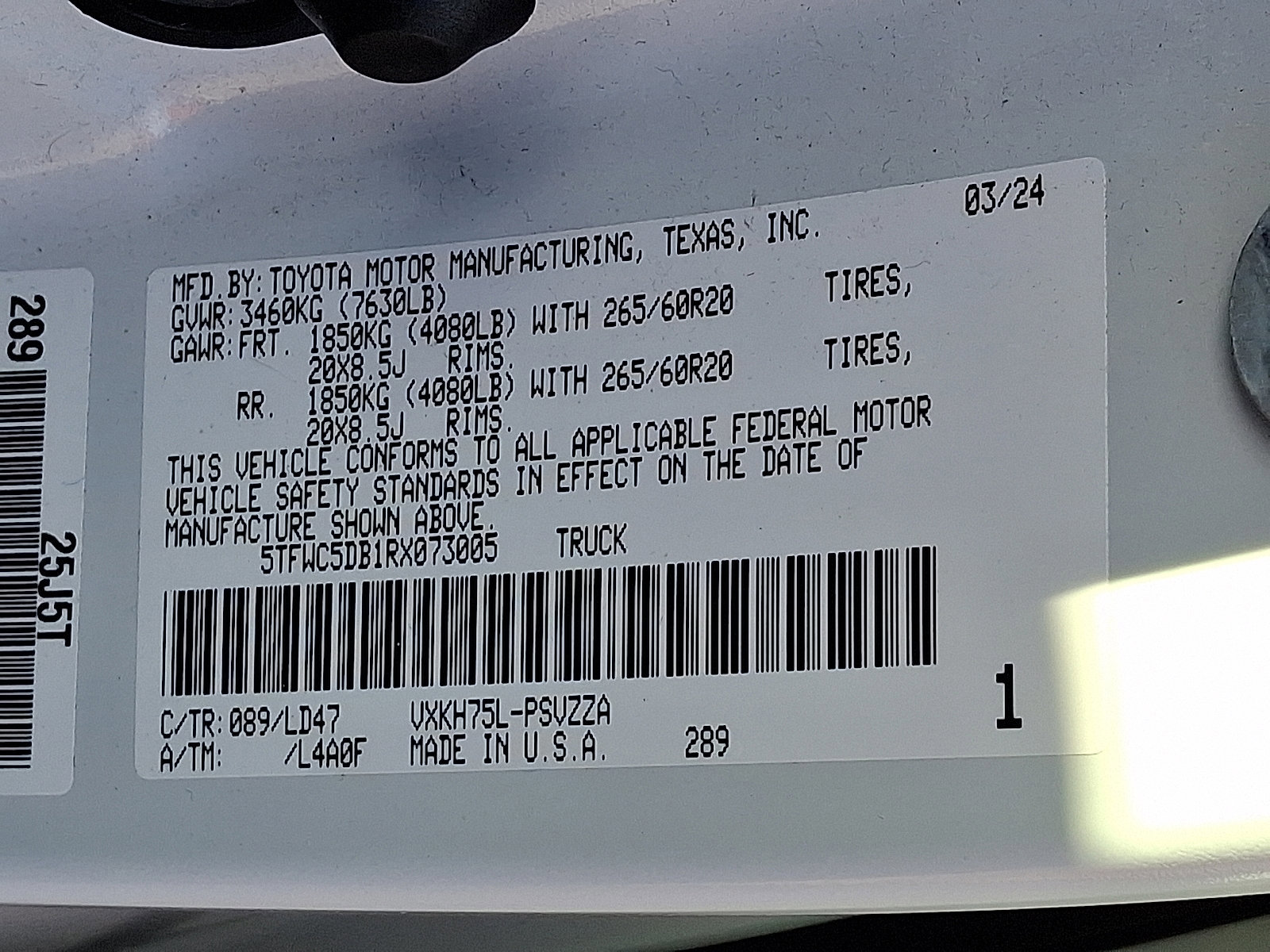 Used 2024 Toyota Tundra 1794 Edition image 26